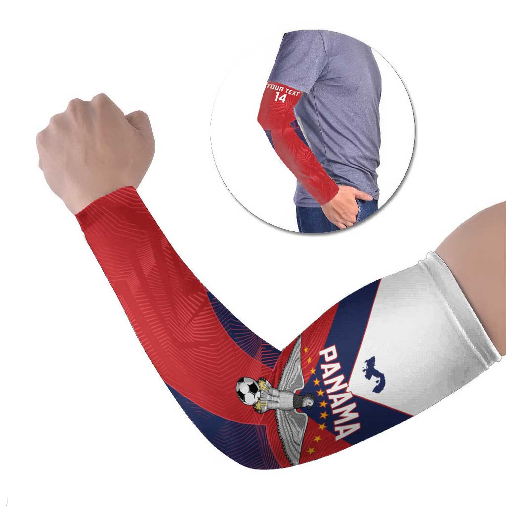 Custom Panama Football Arm Sleeves Los Canaleros Harpy Eagle - Wonder Print Shop