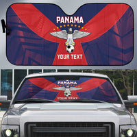 Custom Panama Football Auto Sun Shade Los Canaleros Harpy Eagle - Wonder Print Shop