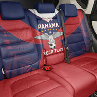 Custom Panama Football Back Car Seat Cover Los Canaleros Harpy Eagle - Wonder Print Shop