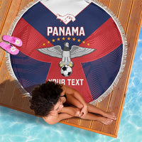 Custom Panama Football Beach Blanket Los Canaleros Harpy Eagle - Wonder Print Shop