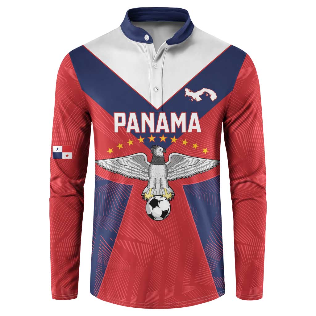 Custom Panama Football Button Sweatshirt Los Canaleros Harpy Eagle - Wonder Print Shop
