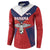 Custom Panama Football Button Sweatshirt Los Canaleros Harpy Eagle - Wonder Print Shop