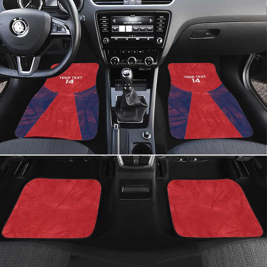 Custom Panama Football Car Mats Los Canaleros Harpy Eagle - Wonder Print Shop