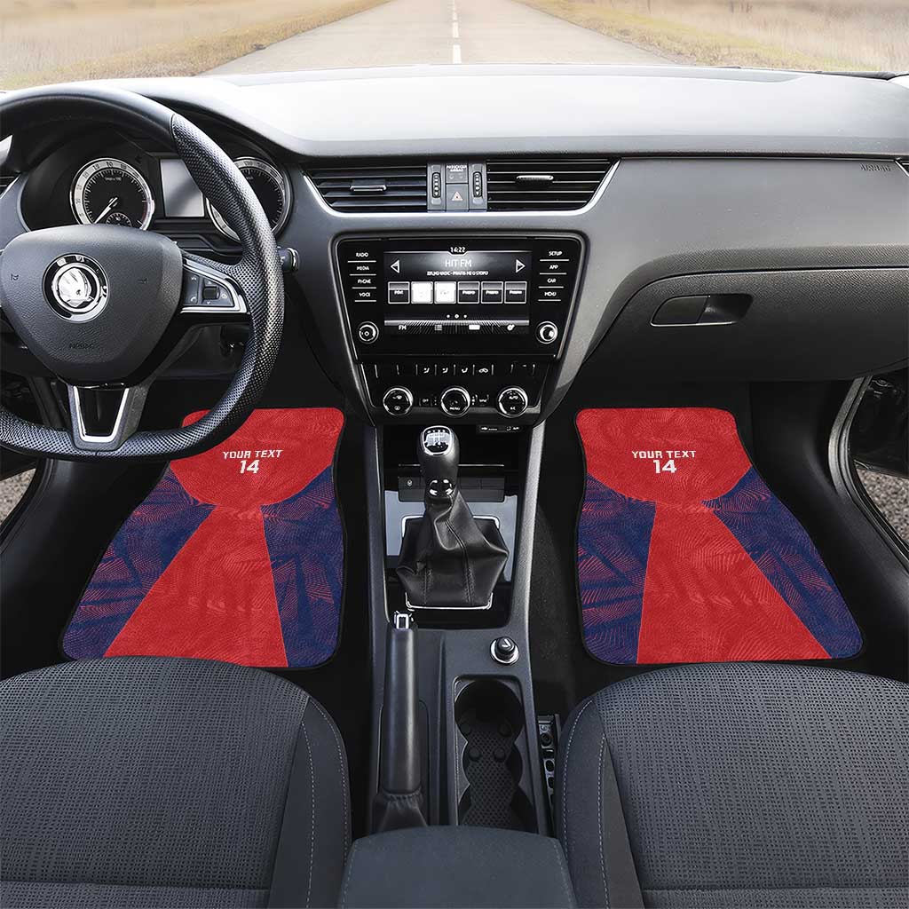 Custom Panama Football Car Mats Los Canaleros Harpy Eagle - Wonder Print Shop