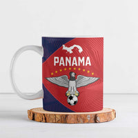 Custom Panama Football Ceramic Mug Los Canaleros Harpy Eagle - Wonder Print Shop