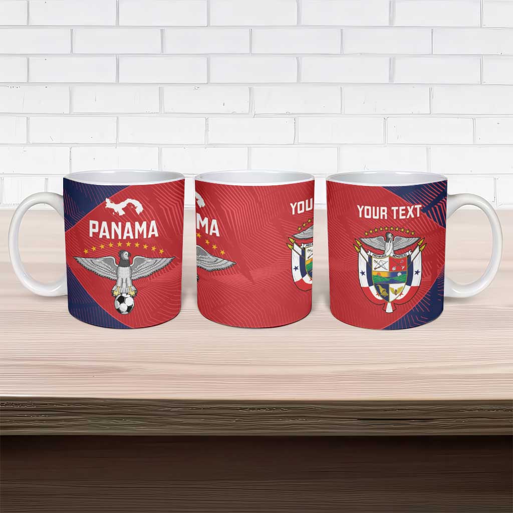 Custom Panama Football Ceramic Mug Los Canaleros Harpy Eagle - Wonder Print Shop