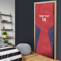 Custom Panama Football Door Cover Los Canaleros Harpy Eagle - Wonder Print Shop