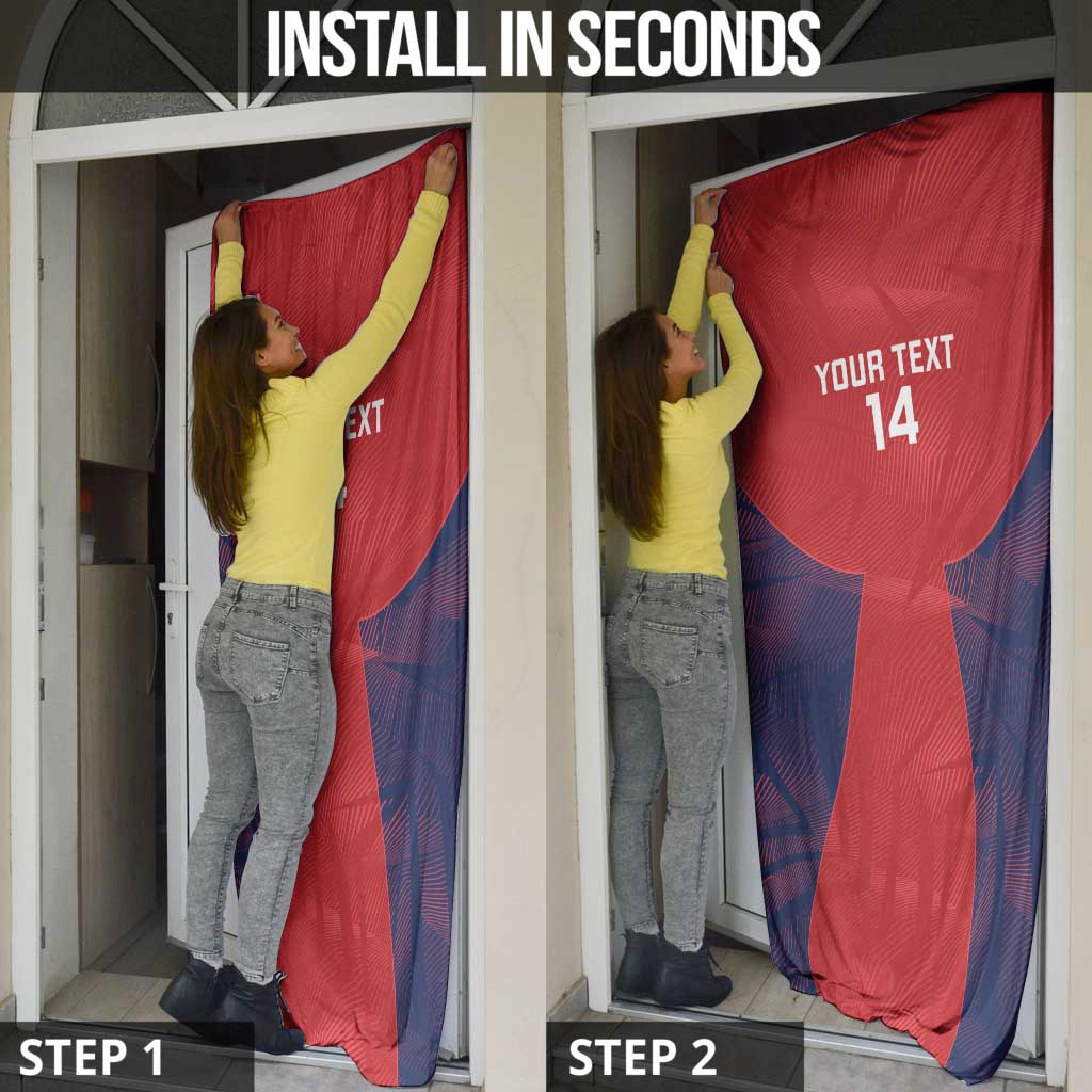 Custom Panama Football Door Cover Los Canaleros Harpy Eagle - Wonder Print Shop