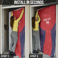 Custom Panama Football Door Cover Los Canaleros Harpy Eagle - Wonder Print Shop