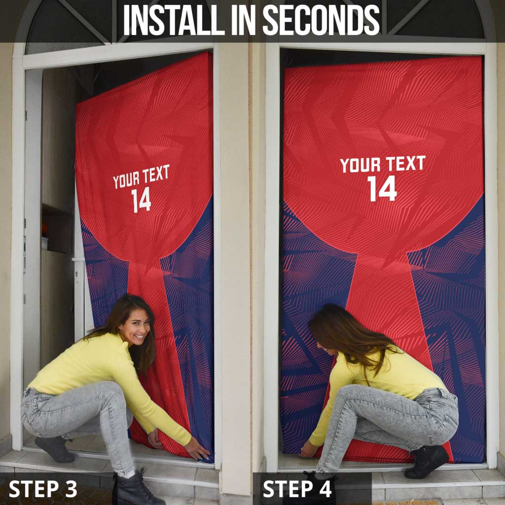 Custom Panama Football Door Cover Los Canaleros Harpy Eagle - Wonder Print Shop