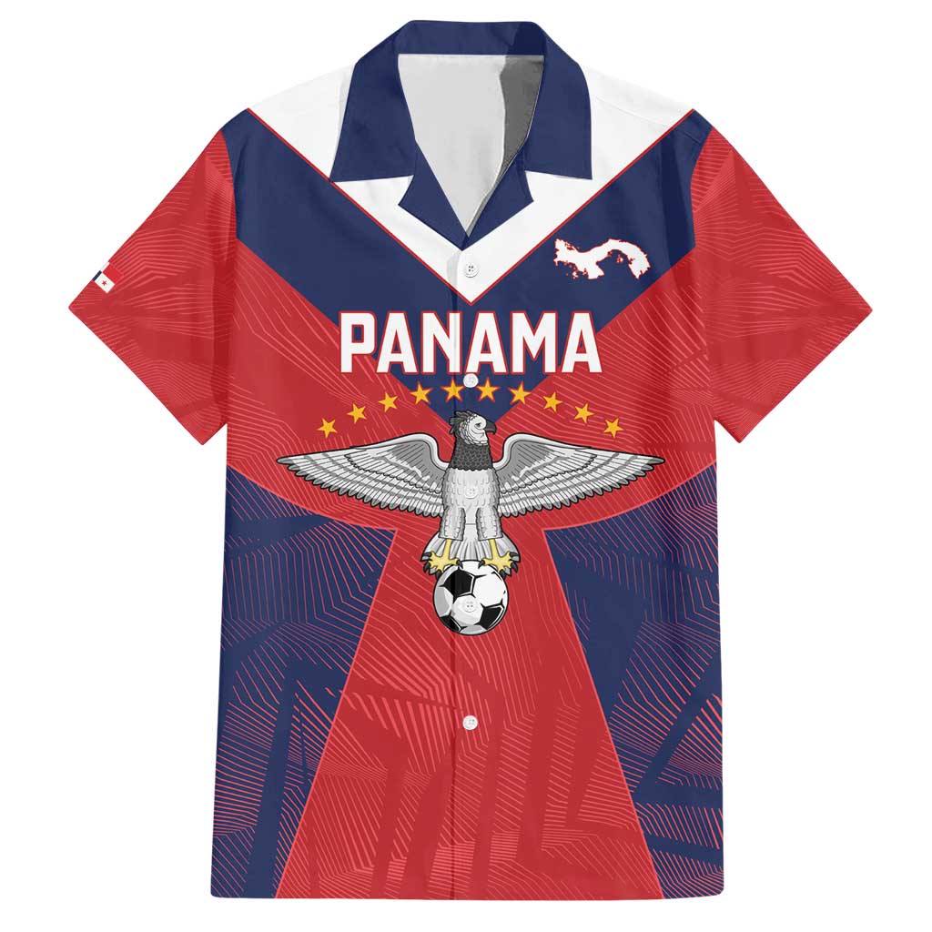 Custom Panama Football Family Matching Short Sleeve Bodycon Dress and Hawaiian Shirt Los Canaleros Harpy Eagle - Wonder Print Shop