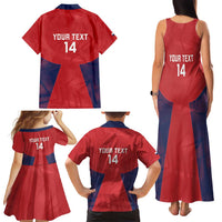 Custom Panama Football Family Matching Tank Maxi Dress and Hawaiian Shirt Los Canaleros Harpy Eagle - Wonder Print Shop