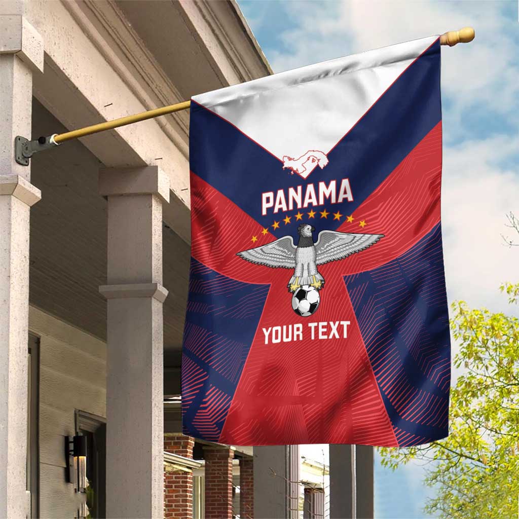 Custom Panama Football Garden Flag Los Canaleros Harpy Eagle - Wonder Print Shop