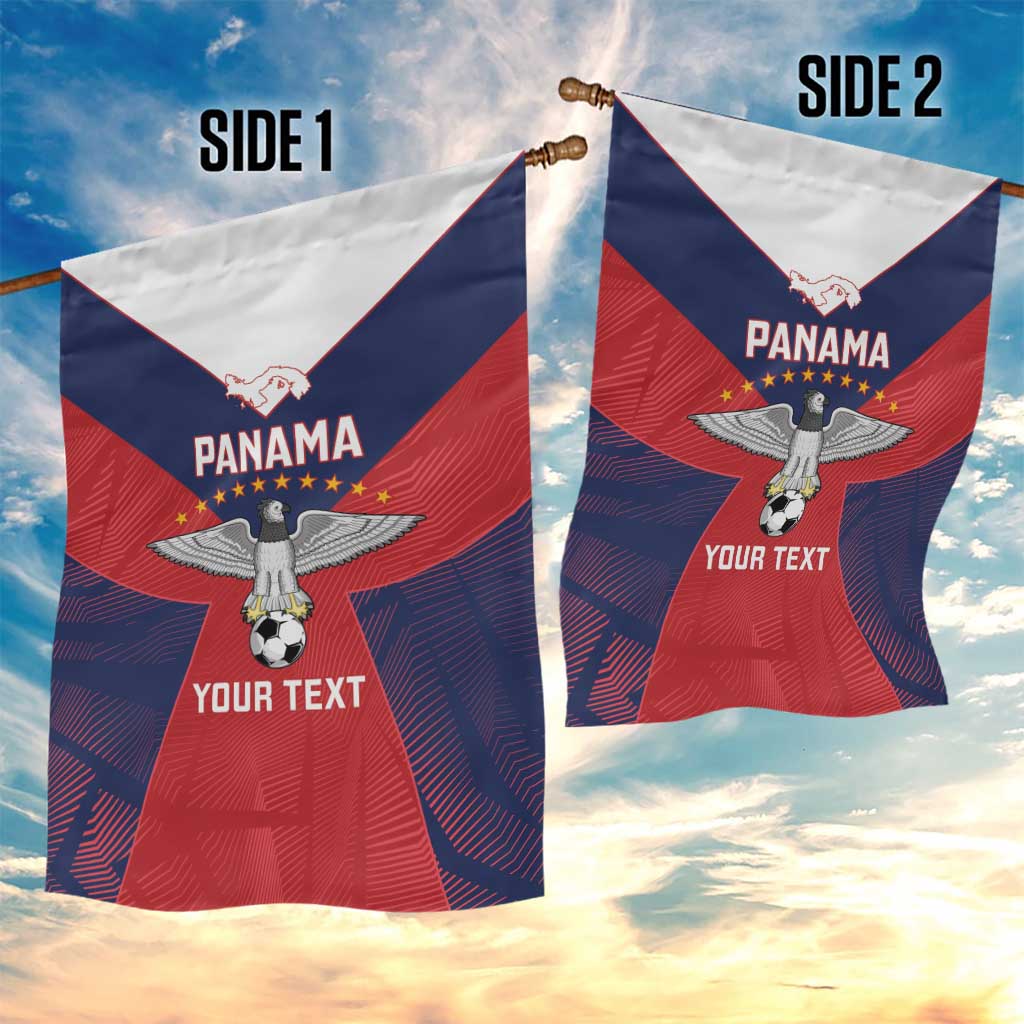 Custom Panama Football Garden Flag Los Canaleros Harpy Eagle - Wonder Print Shop