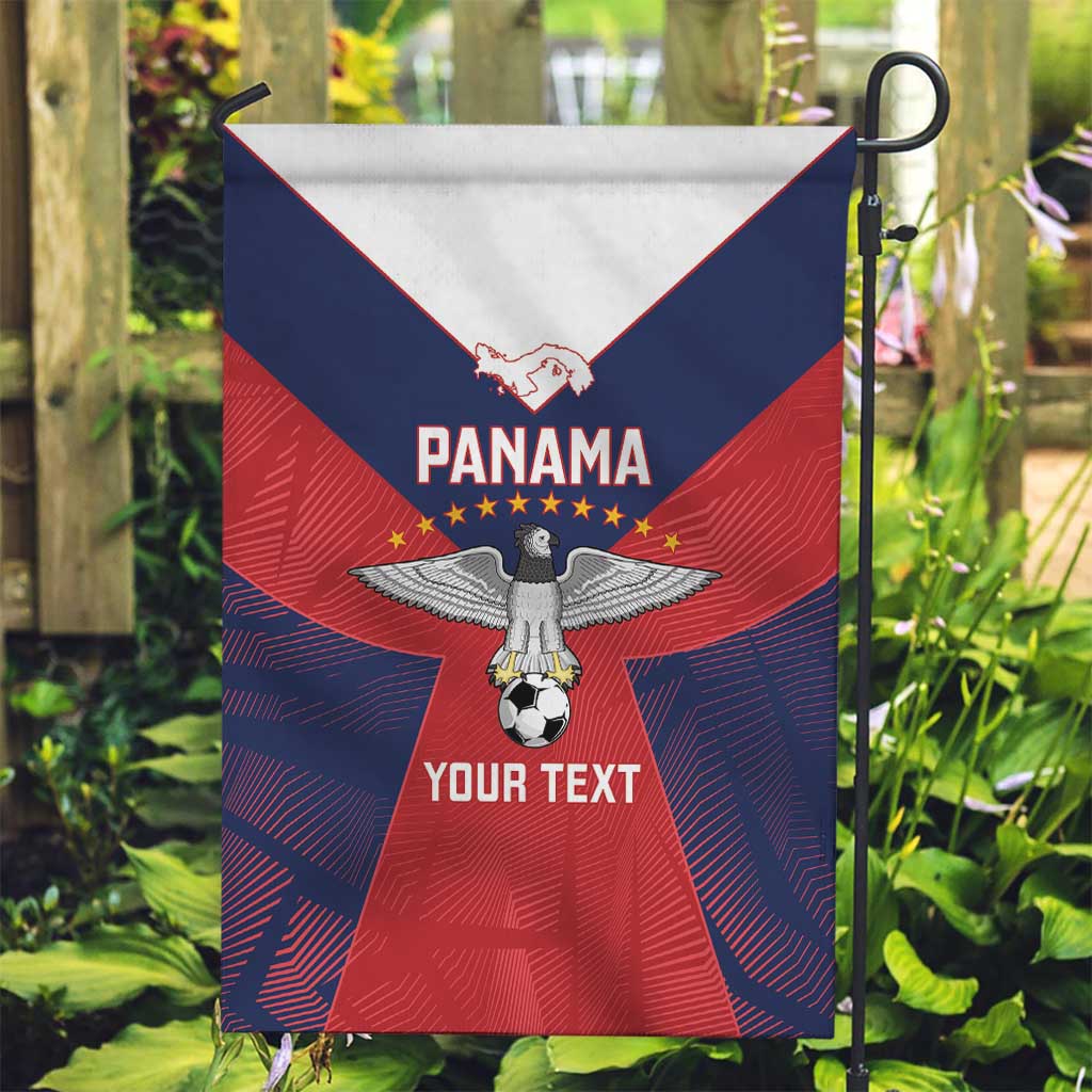 Custom Panama Football Garden Flag Los Canaleros Harpy Eagle - Wonder Print Shop