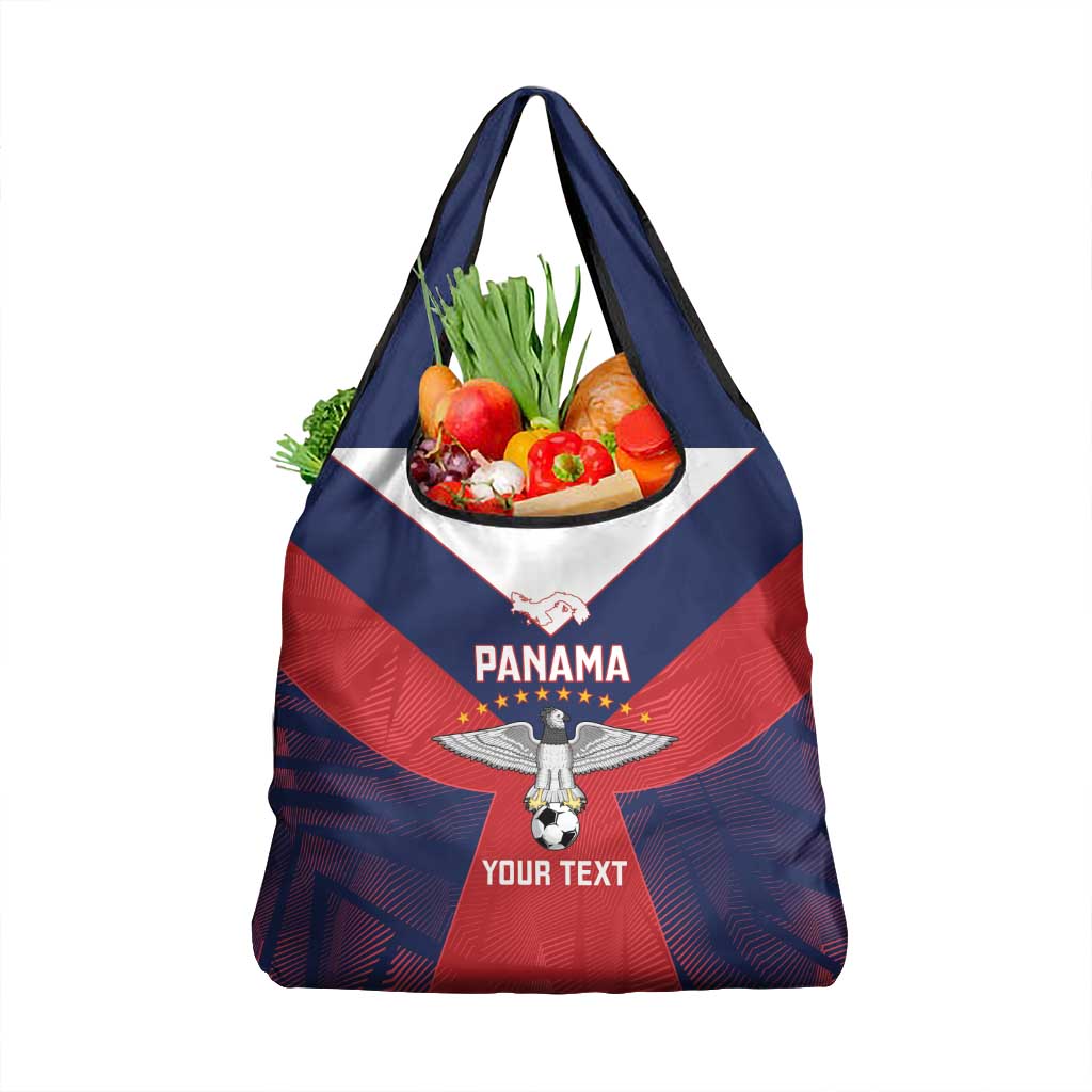 Custom Panama Football Grocery Bag Los Canaleros Harpy Eagle - Wonder Print Shop