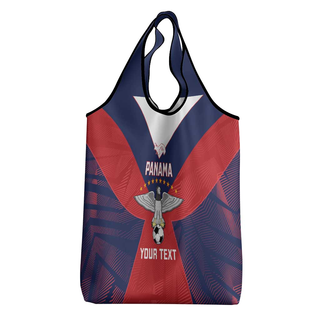 Custom Panama Football Grocery Bag Los Canaleros Harpy Eagle - Wonder Print Shop