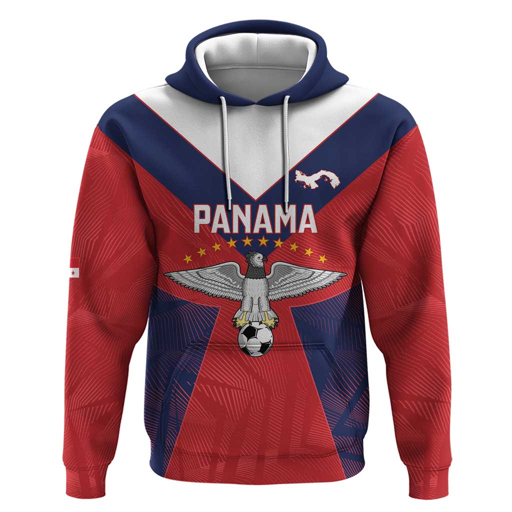 Custom Panama Football Hoodie Los Canaleros Harpy Eagle - Wonder Print Shop