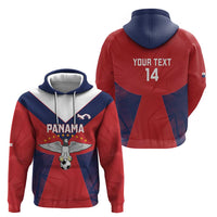 Custom Panama Football Hoodie Los Canaleros Harpy Eagle - Wonder Print Shop