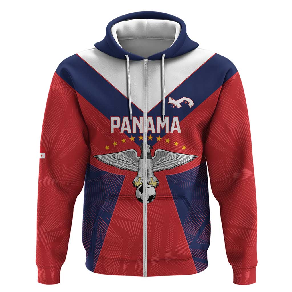 Custom Panama Football Hoodie Los Canaleros Harpy Eagle - Wonder Print Shop