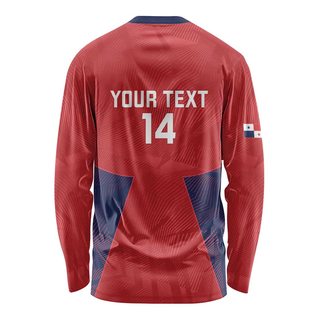 Custom Panama Football Long Sleeve Shirt Los Canaleros Harpy Eagle - Wonder Print Shop