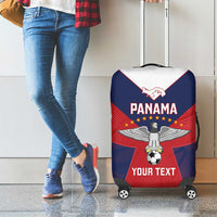 Custom Panama Football Luggage Cover Los Canaleros Harpy Eagle - Wonder Print Shop