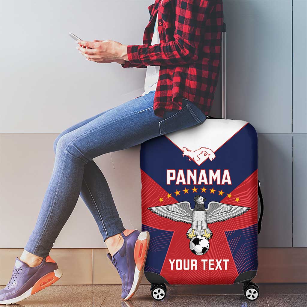 Custom Panama Football Luggage Cover Los Canaleros Harpy Eagle - Wonder Print Shop