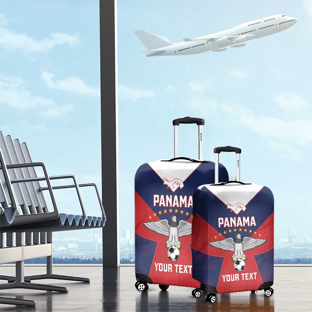 Custom Panama Football Luggage Cover Los Canaleros Harpy Eagle - Wonder Print Shop