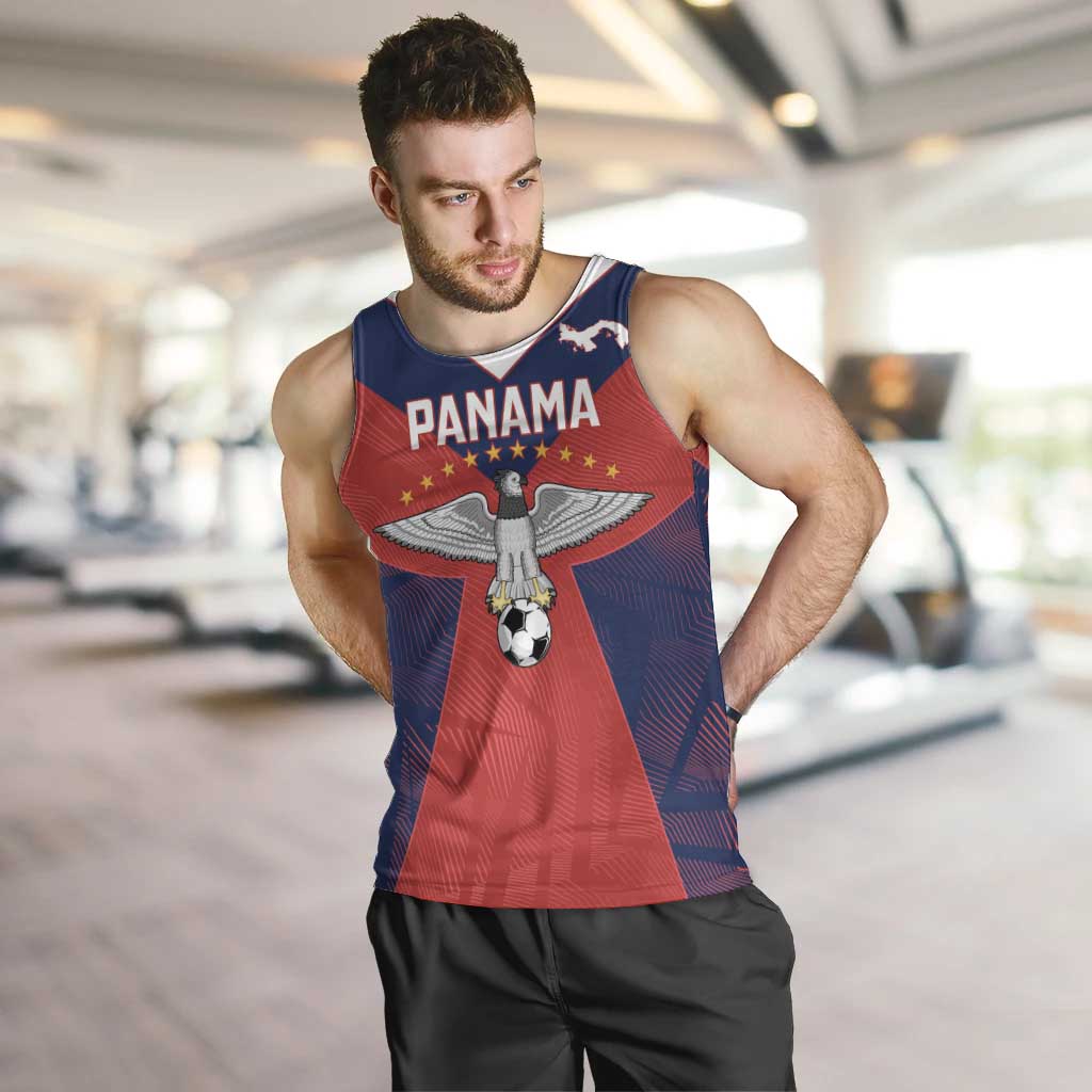 Custom Panama Football Men Tank Top Los Canaleros Harpy Eagle - Wonder Print Shop