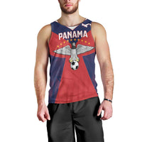 Custom Panama Football Men Tank Top Los Canaleros Harpy Eagle - Wonder Print Shop