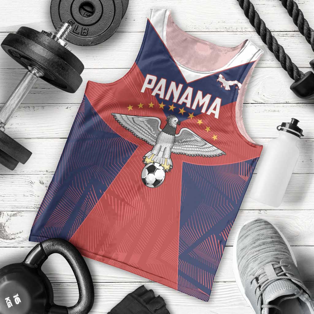 Custom Panama Football Men Tank Top Los Canaleros Harpy Eagle - Wonder Print Shop