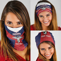 Custom Panama Football Neck Gaiter Los Canaleros Harpy Eagle - Wonder Print Shop