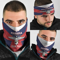 Custom Panama Football Neck Gaiter Los Canaleros Harpy Eagle - Wonder Print Shop