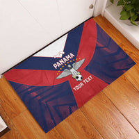 Custom Panama Football Rubber Doormat Los Canaleros Harpy Eagle - Wonder Print Shop