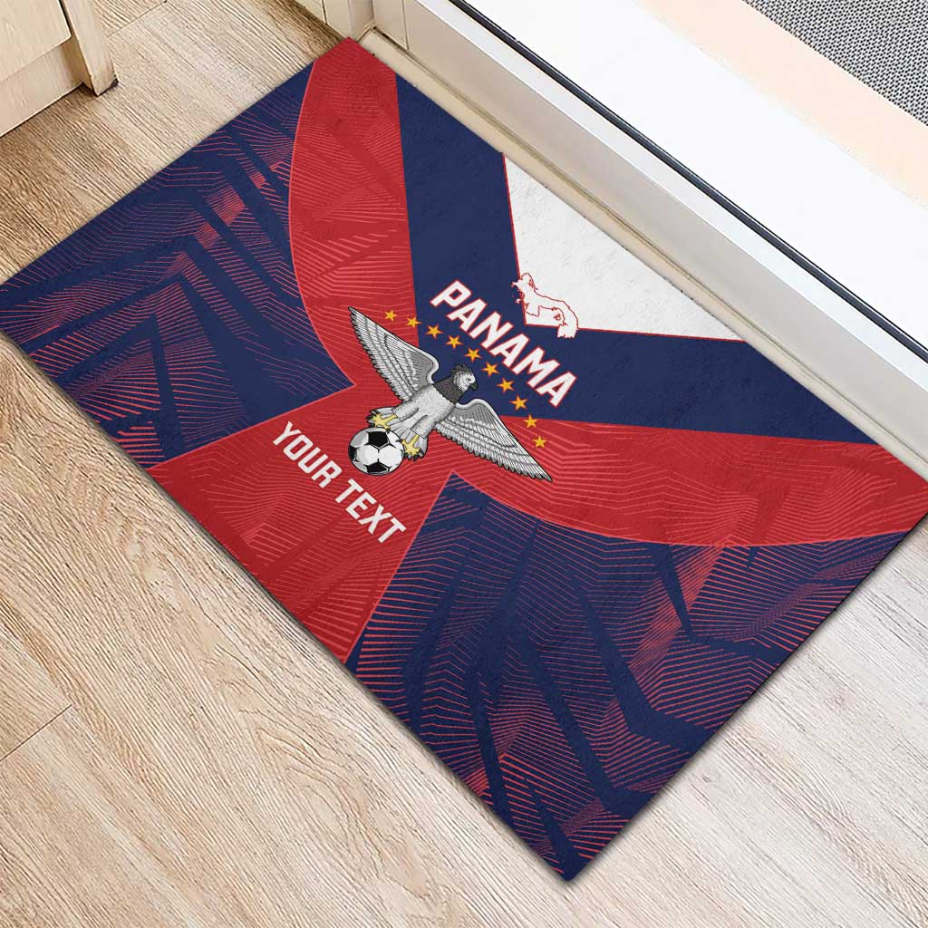 Custom Panama Football Rubber Doormat Los Canaleros Harpy Eagle - Wonder Print Shop