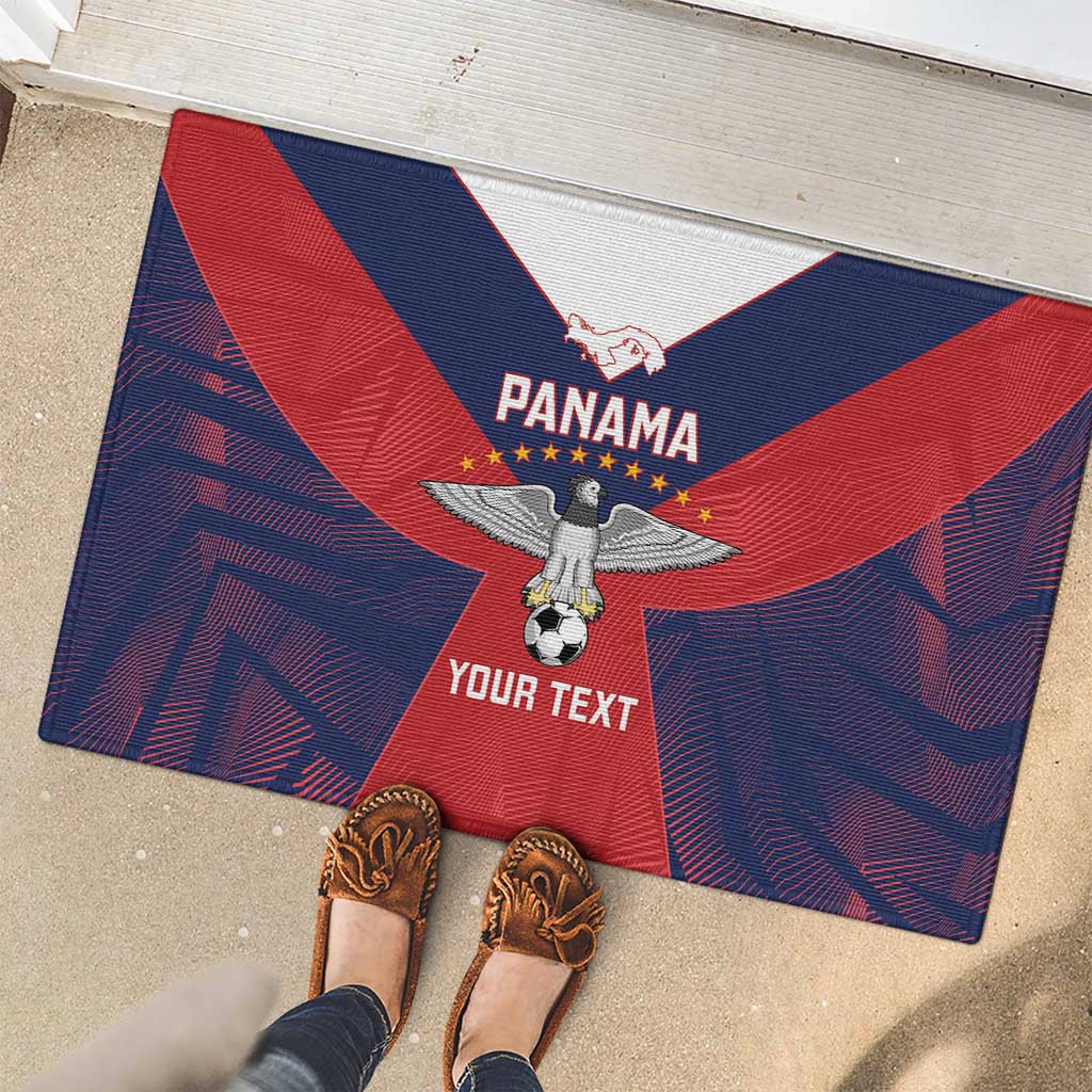 Custom Panama Football Rubber Doormat Los Canaleros Harpy Eagle - Wonder Print Shop