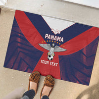 Custom Panama Football Rubber Doormat Los Canaleros Harpy Eagle - Wonder Print Shop