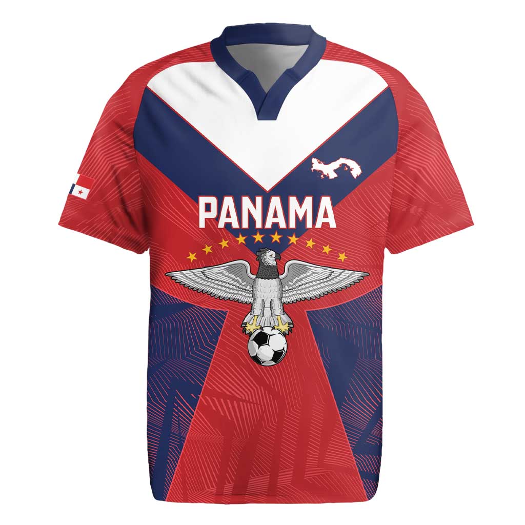Custom Panama Football Rugby Jersey Los Canaleros Harpy Eagle - Wonder Print Shop