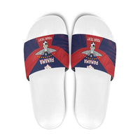 Custom Panama Football Slide Sandals Los Canaleros Harpy Eagle - Wonder Print Shop