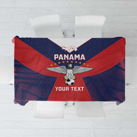 Custom Panama Football Tablecloth Los Canaleros Harpy Eagle - Wonder Print Shop