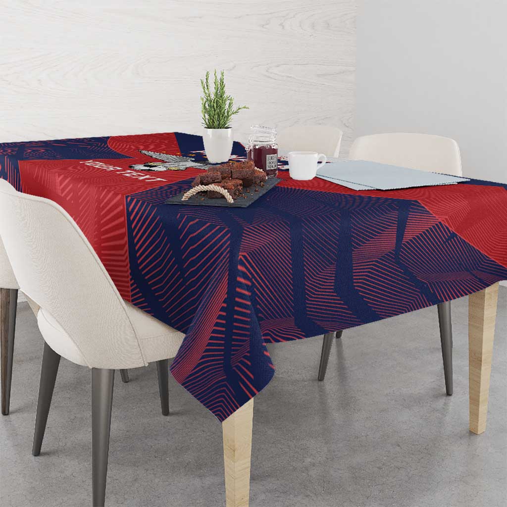 Custom Panama Football Tablecloth Los Canaleros Harpy Eagle - Wonder Print Shop