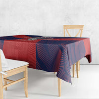 Custom Panama Football Tablecloth Los Canaleros Harpy Eagle - Wonder Print Shop