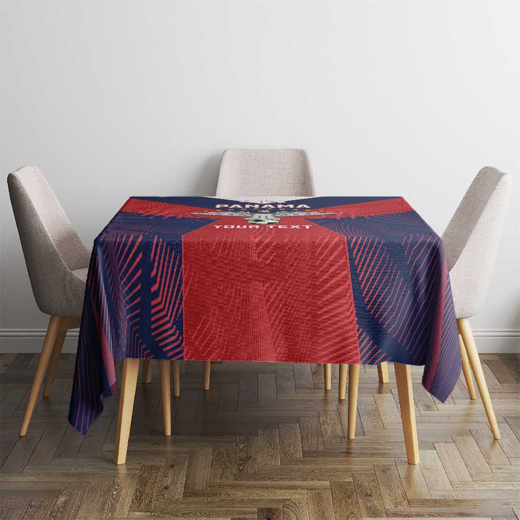 Custom Panama Football Tablecloth Los Canaleros Harpy Eagle - Wonder Print Shop
