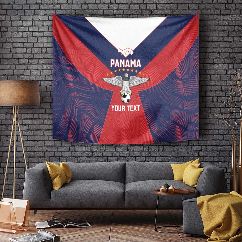 Custom Panama Football Tapestry Los Canaleros Harpy Eagle - Wonder Print Shop