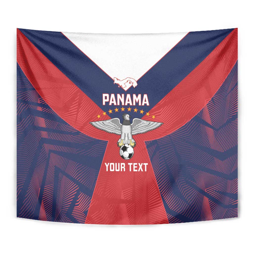 Custom Panama Football Tapestry Los Canaleros Harpy Eagle - Wonder Print Shop