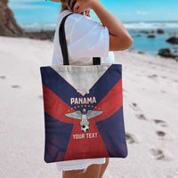 Custom Panama Football Tote Bag Los Canaleros Harpy Eagle - Wonder Print Shop