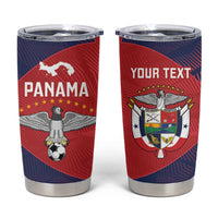 Custom Panama Football Tumbler Cup Los Canaleros Harpy Eagle - Wonder Print Shop