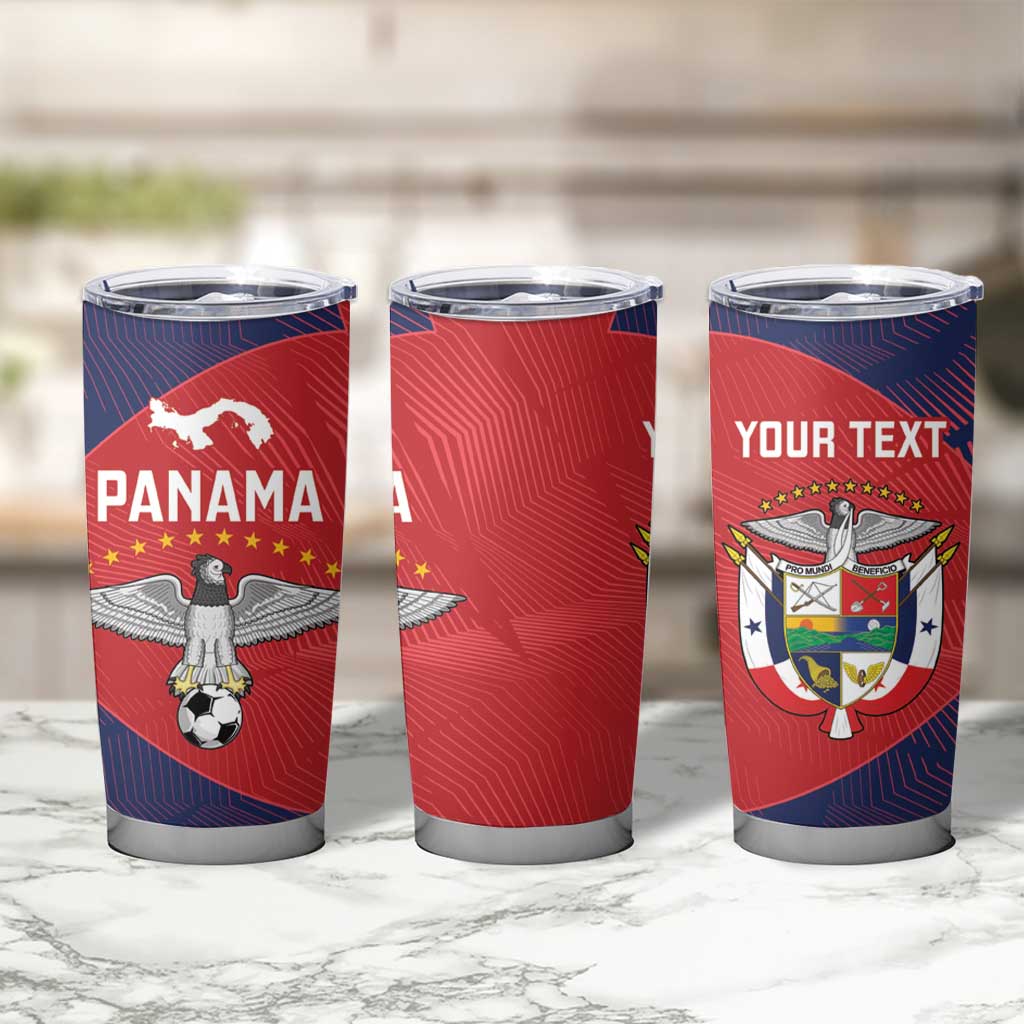 Custom Panama Football Tumbler Cup Los Canaleros Harpy Eagle - Wonder Print Shop