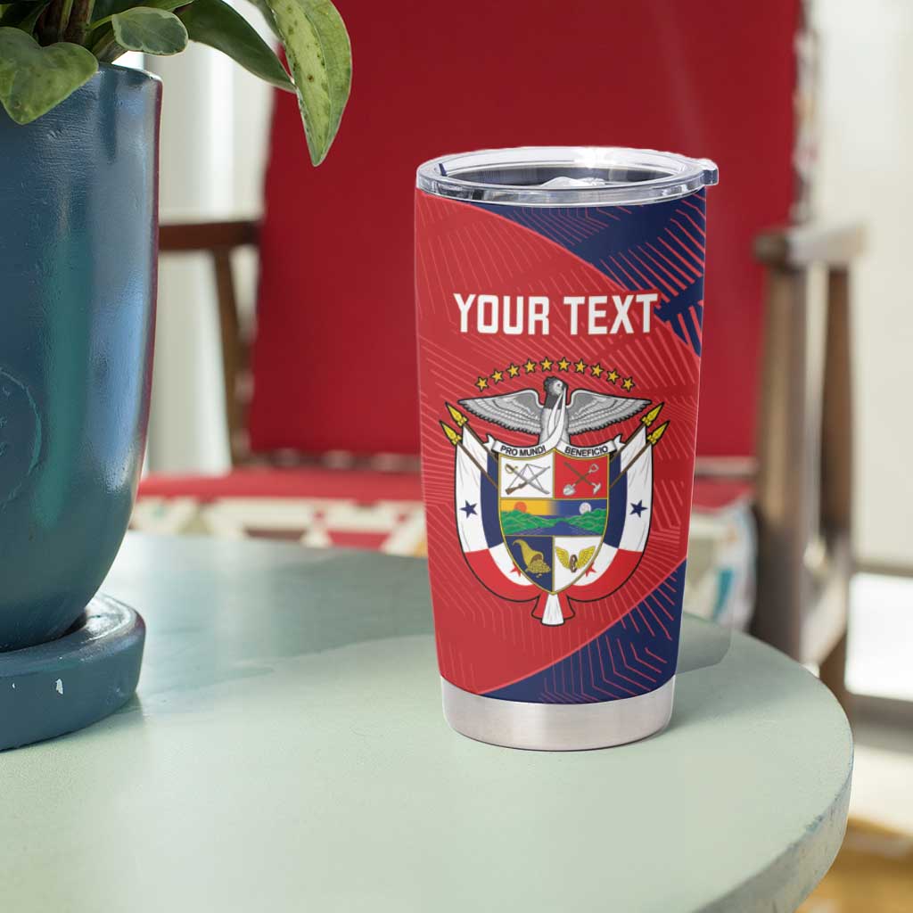 Custom Panama Football Tumbler Cup Los Canaleros Harpy Eagle - Wonder Print Shop