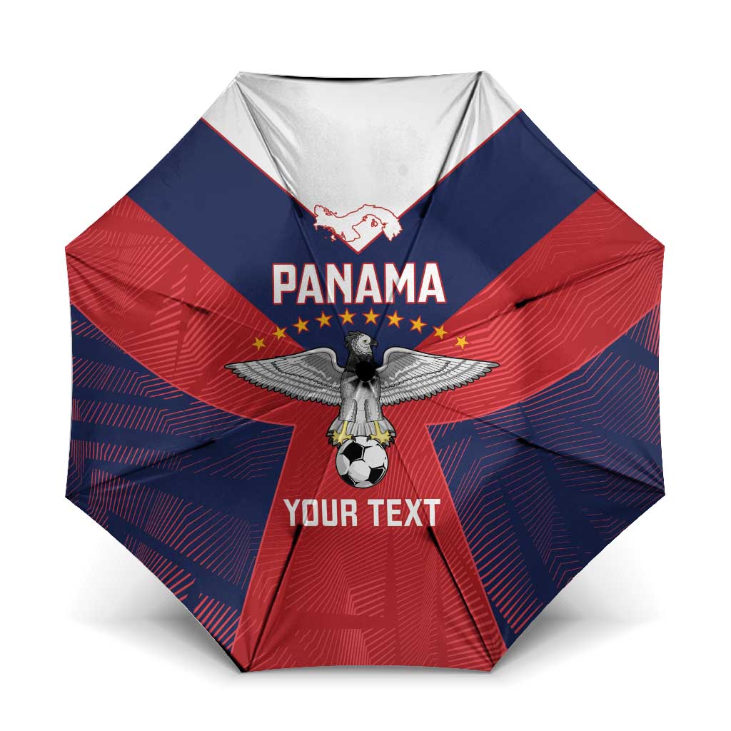 Custom Panama Football Umbrella Los Canaleros Harpy Eagle - Wonder Print Shop